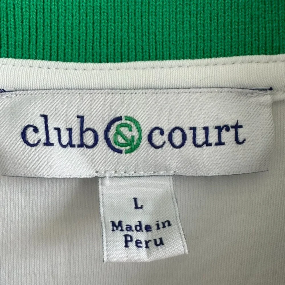 Club and Court Dynasty Jacket | Tennis | Zip Up Scuba | Size Large | NWOT - Picture 3 of 4